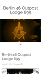 Mobile Screenshot of berlinoutpostlodge.com