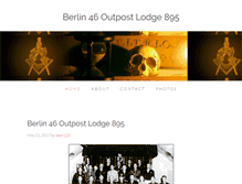 Tablet Screenshot of berlinoutpostlodge.com